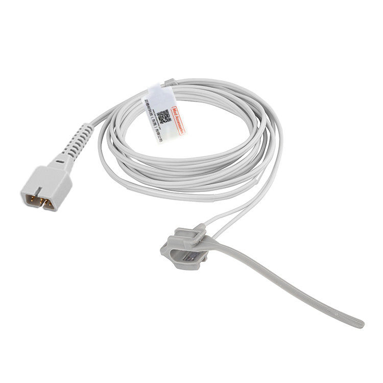 SFDA Soft Reusable Spo2 Sensor 9 Pin สําหรับเครื่องตรวจจับออกซิเจนทางการแพทย์