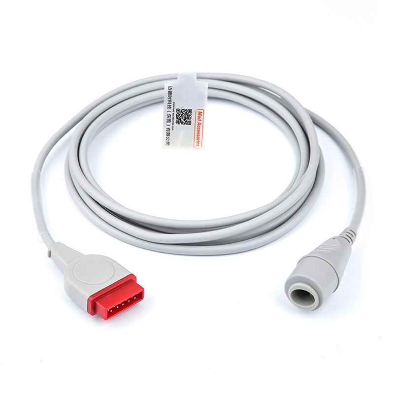 OEM GE To ED IBP Adapter Cable พกพาหลายฟังก์ชัน สีเทา
