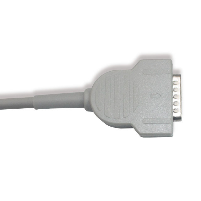 10 สายไฟ 12 สายไฟ EKG 15 ปิน สีเทา