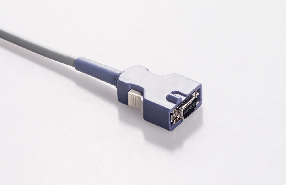 DOC-10 สายเคเบิล Nellcor Spo2 ที่ใช้ได้ 14 ปิน สายวัดอักซิมเมตร