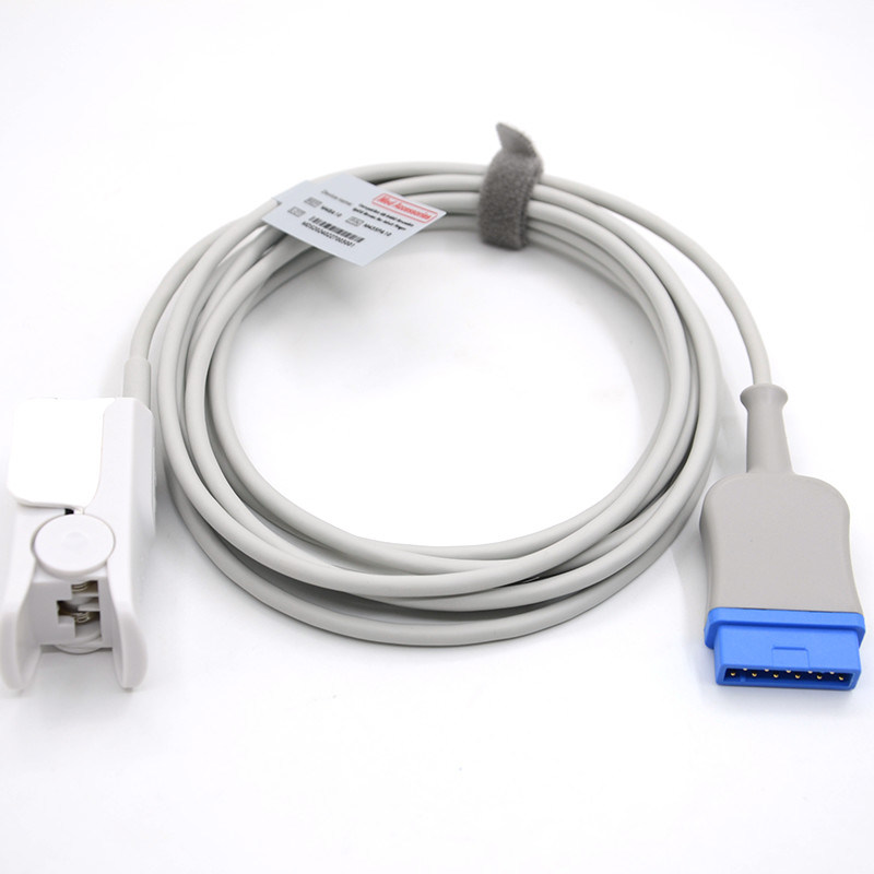 สามารถใช้งานได้หลายครั้ง Dash 2000/3000 รองรับ GE 11Pin Solar 8000/8000M ผู้ใหญ่ Finger Clip Monitor Sensor SpO2 Cable