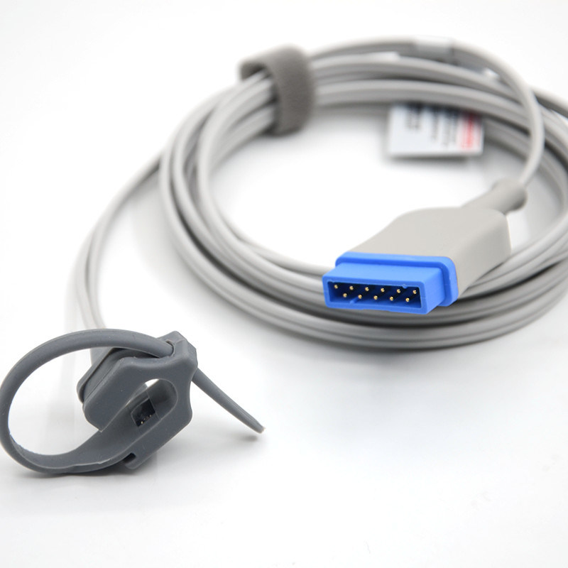 อุปกรณ์เสริมโรงพยาบาลออกซิเจน สามารถใช้ได้ใหม่ได้ รองรับ GE Solar 8000M Dash 2000 Neonate wrap 11Pin Monitor SpO2 Sensor