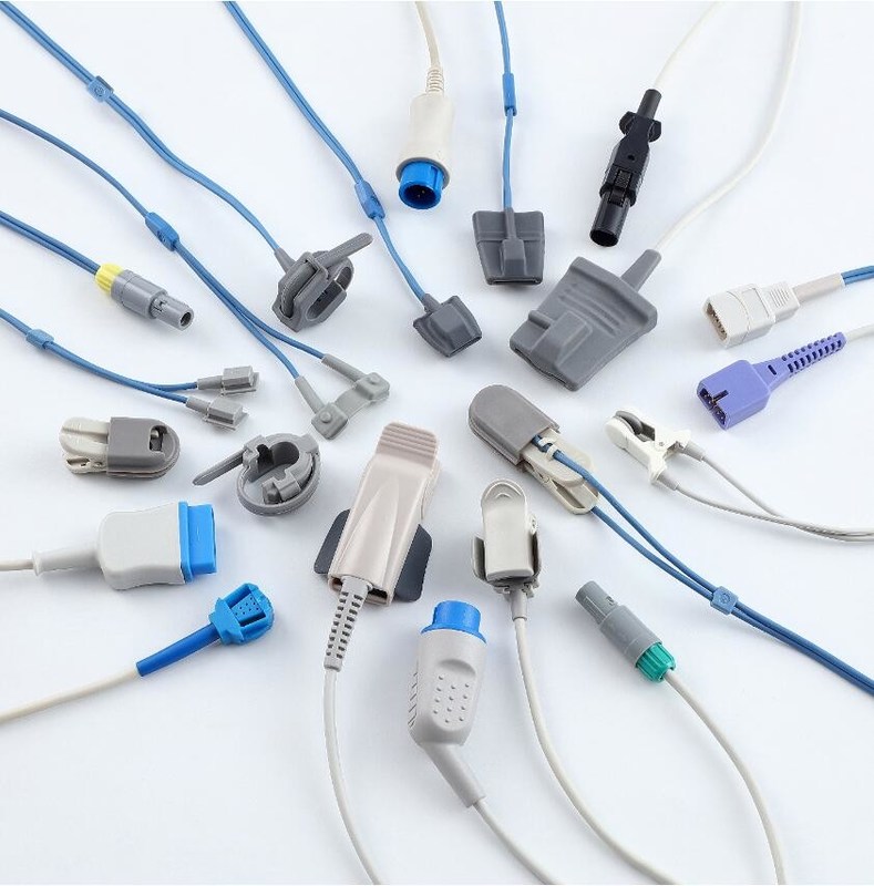 ตัวอย่างฟรี ขายร้อน Spo2 เซนเซอร์ สามารถใช้งานได้อีกครั้ง Radical-7 Rad-87 Rad-57 กับความเข้ากันได้ Masim Neonate Wrap SpO2 เซนเซอร์