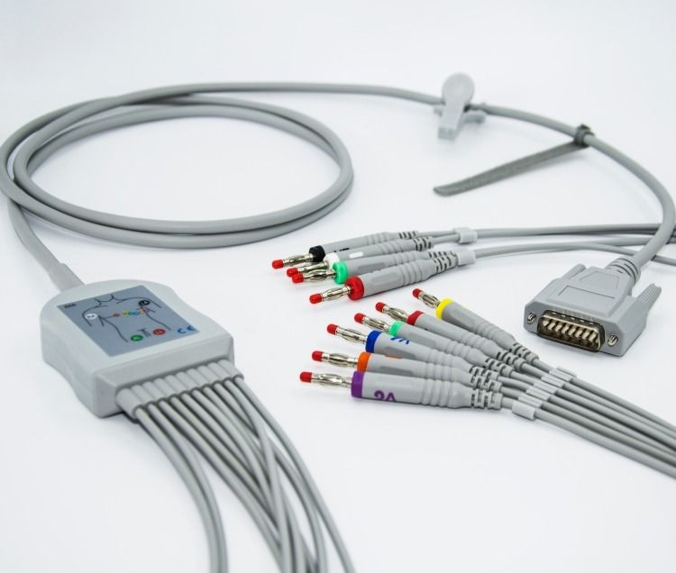 Mortara Banana Plug EKG Cable Set 3.0 กว้างเคเบิลสําหรับผู้ป่วย
