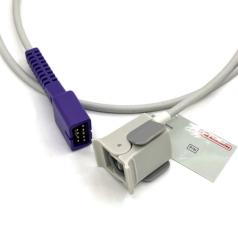 เครื่องวัดอ๊อกซิเมตรหัวใจพกพา Spo2 Sensor เด็กหลายฟังก์ชัน Nellcor Module 9 pin