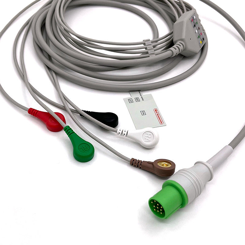 GE Helige 10 Pin ECG 5lead ECG Med อุปกรณ์เสริม เครื่องติดตาม ECG การแพทย์