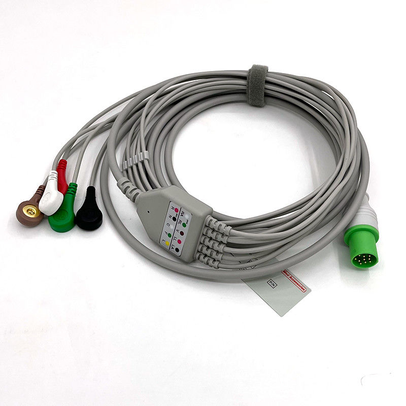 GE Helige 10 Pin ECG 5lead ECG Med อุปกรณ์เสริม เครื่องติดตาม ECG การแพทย์