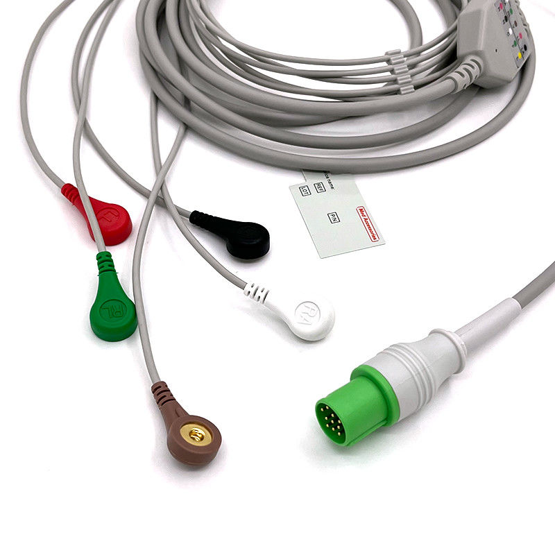 GE Helige 10 Pin ECG 5lead ECG Med อุปกรณ์เสริม เครื่องติดตาม ECG การแพทย์