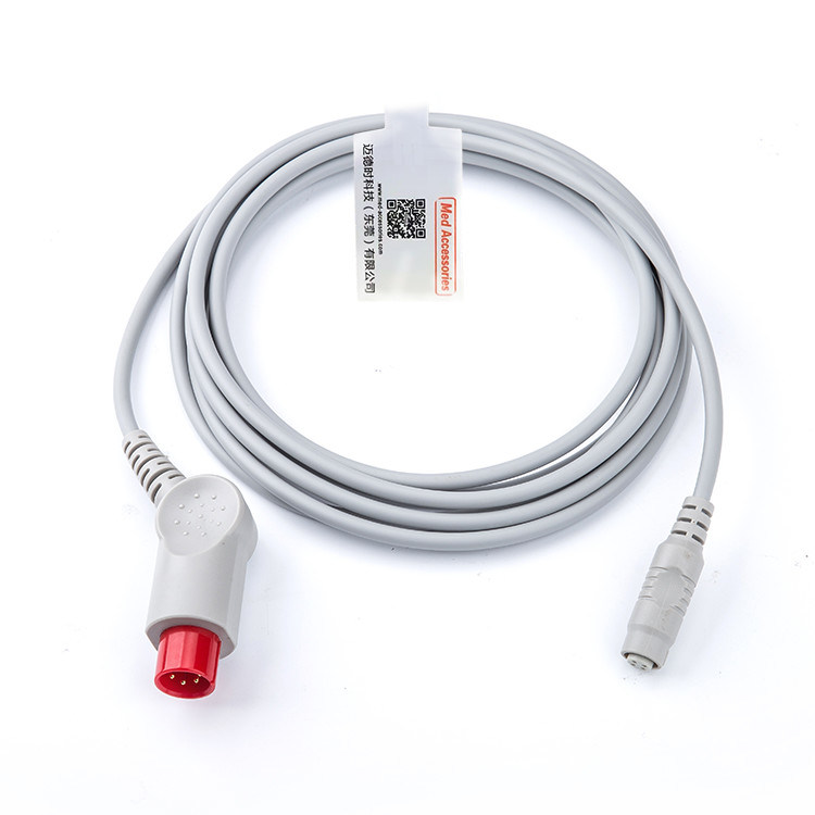 สายเคเบิลสีเทาที่ใช้ได้ทางการแพทย์ IBP ที่เข้ากันได้กับ Mindray To MX Multi Function