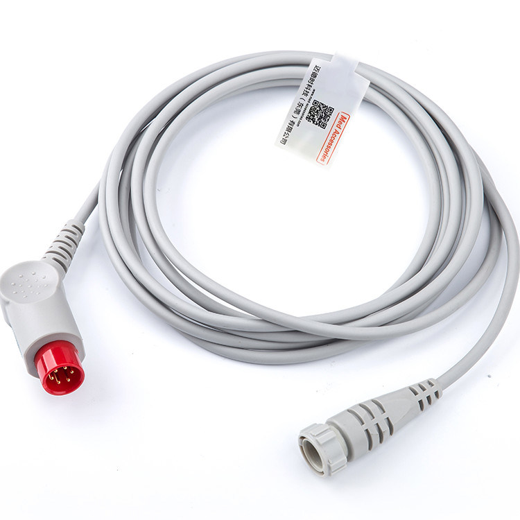 สายเคเบิลสีเทาที่ใช้ได้ทางการแพทย์ IBP ที่เข้ากันได้กับ Mindray To MX Multi Function