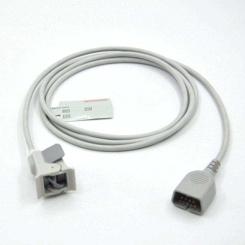 ผู้ผลิต เครื่องสํารองจอเด็กนิ้วมือที่เข้ากันได้ Nihon kohden 9pin เครื่องรับสัญญาณ SpO2 สามารถใช้ได้อีกครั้ง