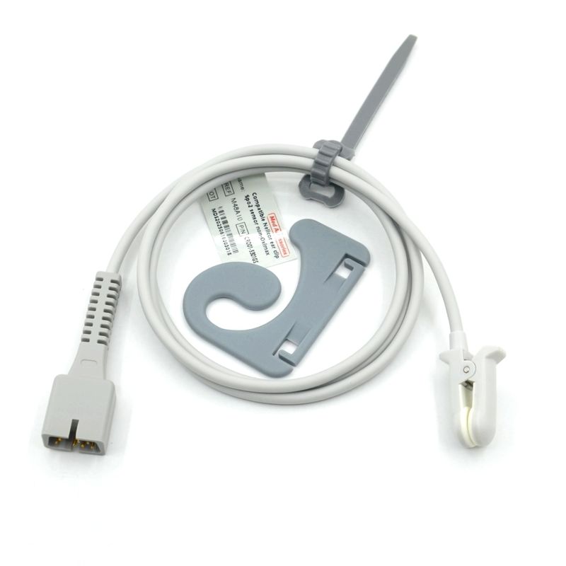 ผู้ผลิต เครื่องสํารองจอใช้ได้หลายครั้ง รองรับ Nellcor PM-50,PM-60 NPB 40 7Pin Ear Clip SpO2