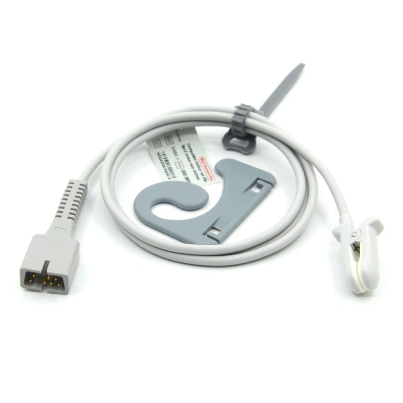 ผู้ผลิต เครื่องสํารองจอใช้ได้หลายครั้ง รองรับ Nellcor PM-50,PM-60 NPB 40 7Pin Ear Clip SpO2