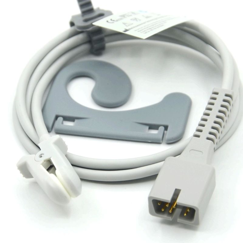 ผู้ผลิต เครื่องสํารองจอใช้ได้หลายครั้ง รองรับ Nellcor PM-50,PM-60 NPB 40 7Pin Ear Clip SpO2