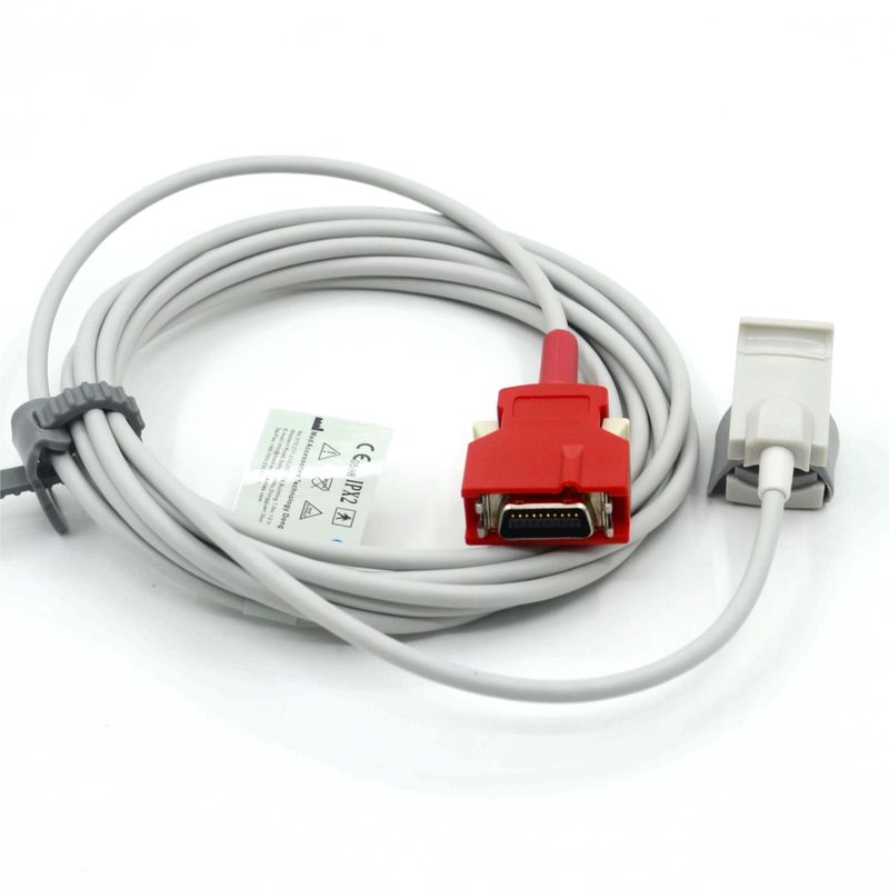 อุปกรณ์เสริมสำหรับจอภาพทางการแพทย์ที่เข้ากันได้กับ Masimo Red 20pin Radical-7 Rad-87 Rad-57 เซ็นเซอร์ Spo2 แบบหนีบสำหรับเด็กที่นำกลับมาใช้ใหม่ได้