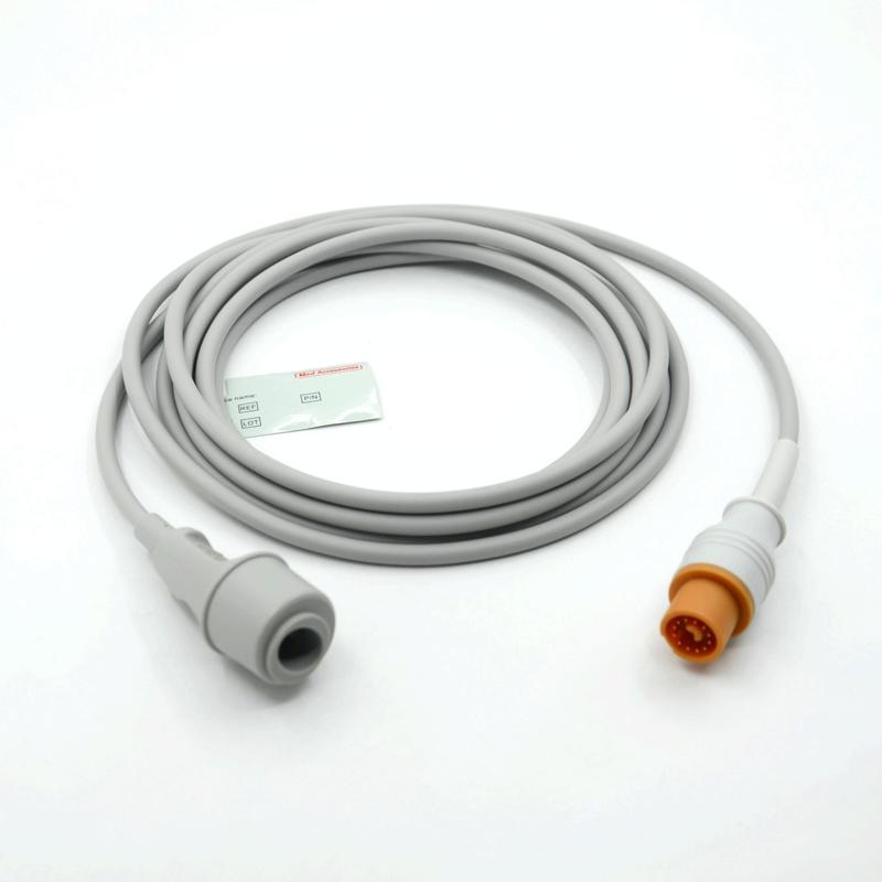 อุปกรณ์เสริมจอภาพทางการแพทย์ สีเทาใช้งานได้จริง เข้ากันได้กับ Fukuda To Edward Multi Function IBP Cable