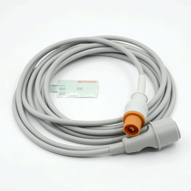 อุปกรณ์เสริมจอภาพทางการแพทย์ สีเทาใช้งานได้จริง เข้ากันได้กับ Fukuda To Edward Multi Function IBP Cable