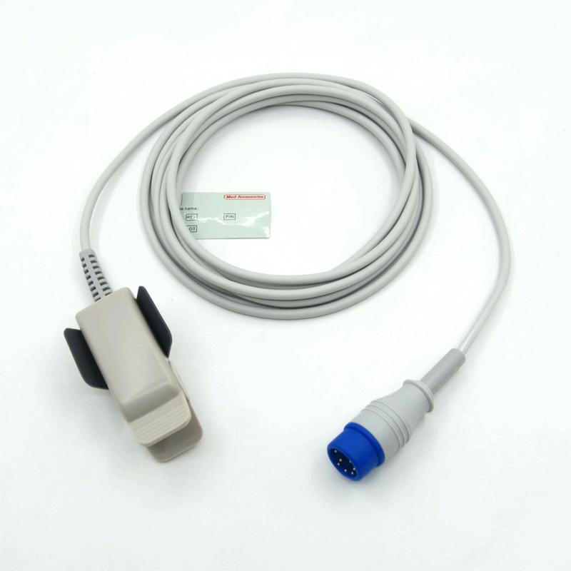 สอดคล้อง Zoll M2 คลิปผู้ใหญ่ที่สามารถนําไปใช้ได้ใหม่ ผู้ผลิต เครื่องสํารองจอ SpO2 Sensor