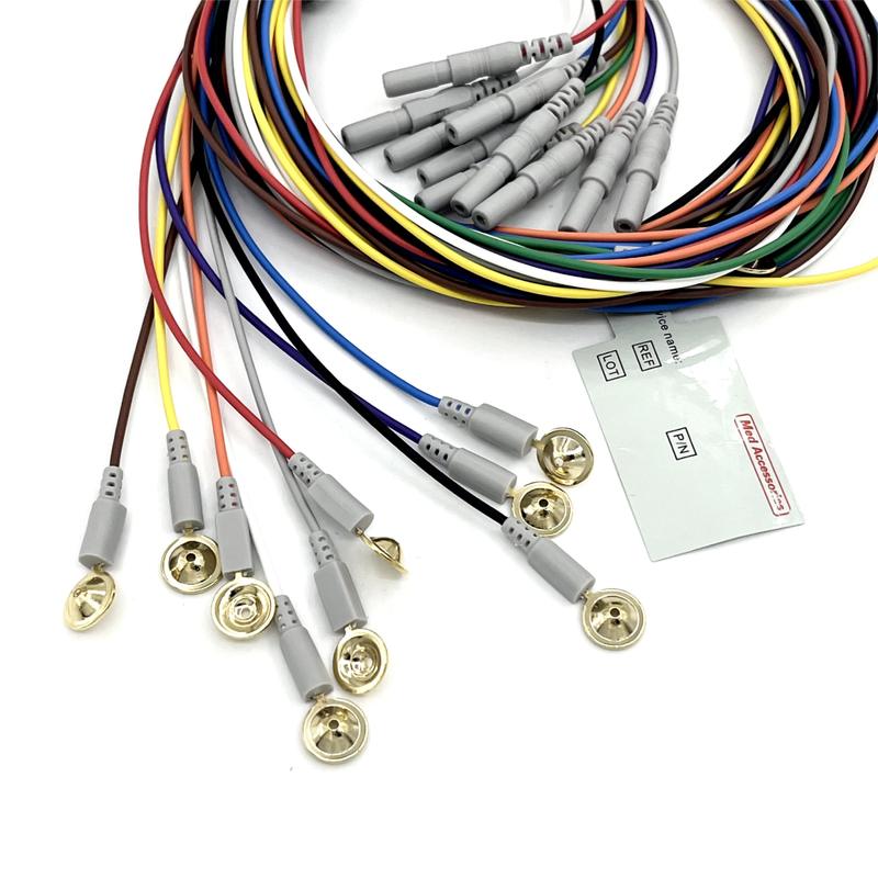 สายเคเบิลปุ่มสนาปแพทย์แบบยืดหยุ่น 3/5/7/10 สายเคเบิลสนาป 10 สายเคเบิลเออีจี